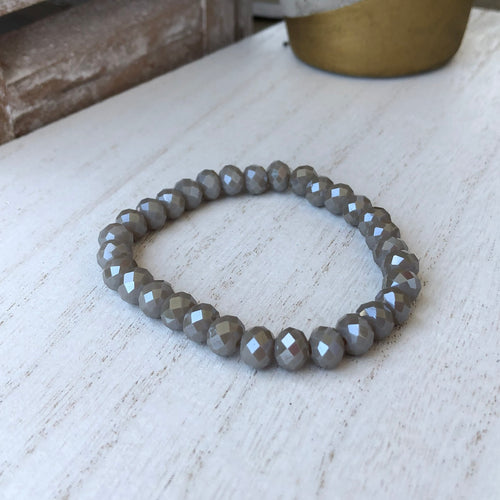 Light Gray Crystal Bracelet
