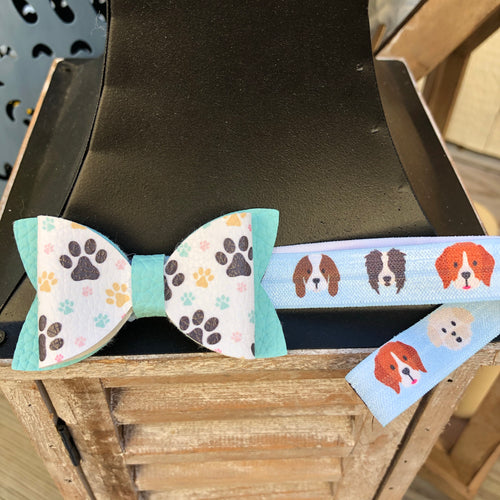 Puppy Paws Baby Bow