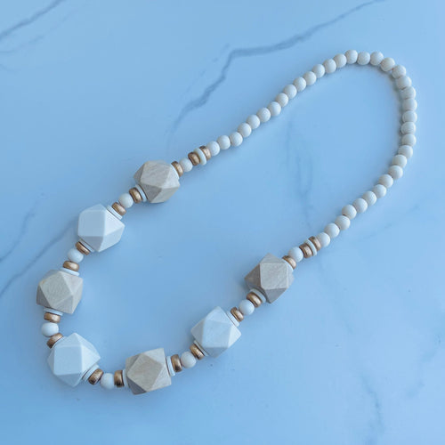 White Cube Necklace