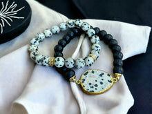 Load image into Gallery viewer, Dalmatian Jasper Bracelet Set