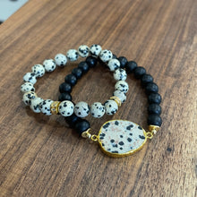 Load image into Gallery viewer, Dalmatian Jasper Bracelet Set