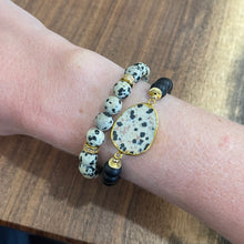 Load image into Gallery viewer, Dalmatian Jasper Bracelet Set