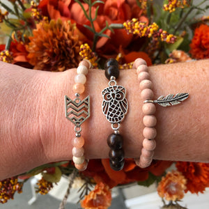 Owl Sandalwood Bracelet