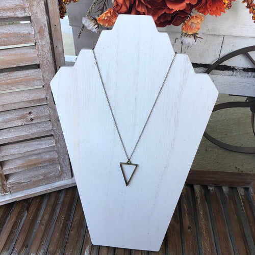 Bronze Triangle Necklace