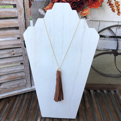 Gold Tassel Necklace