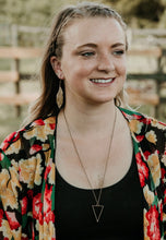 Load image into Gallery viewer, Bronze Triangle Necklace