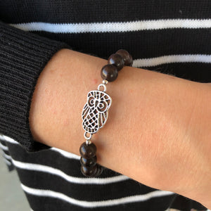 Owl Sandalwood Bracelet