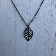 Load image into Gallery viewer, Bronze Leaf Necklace