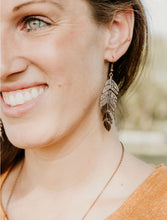 Load image into Gallery viewer, Hello Fall Copper Feather Necklace
