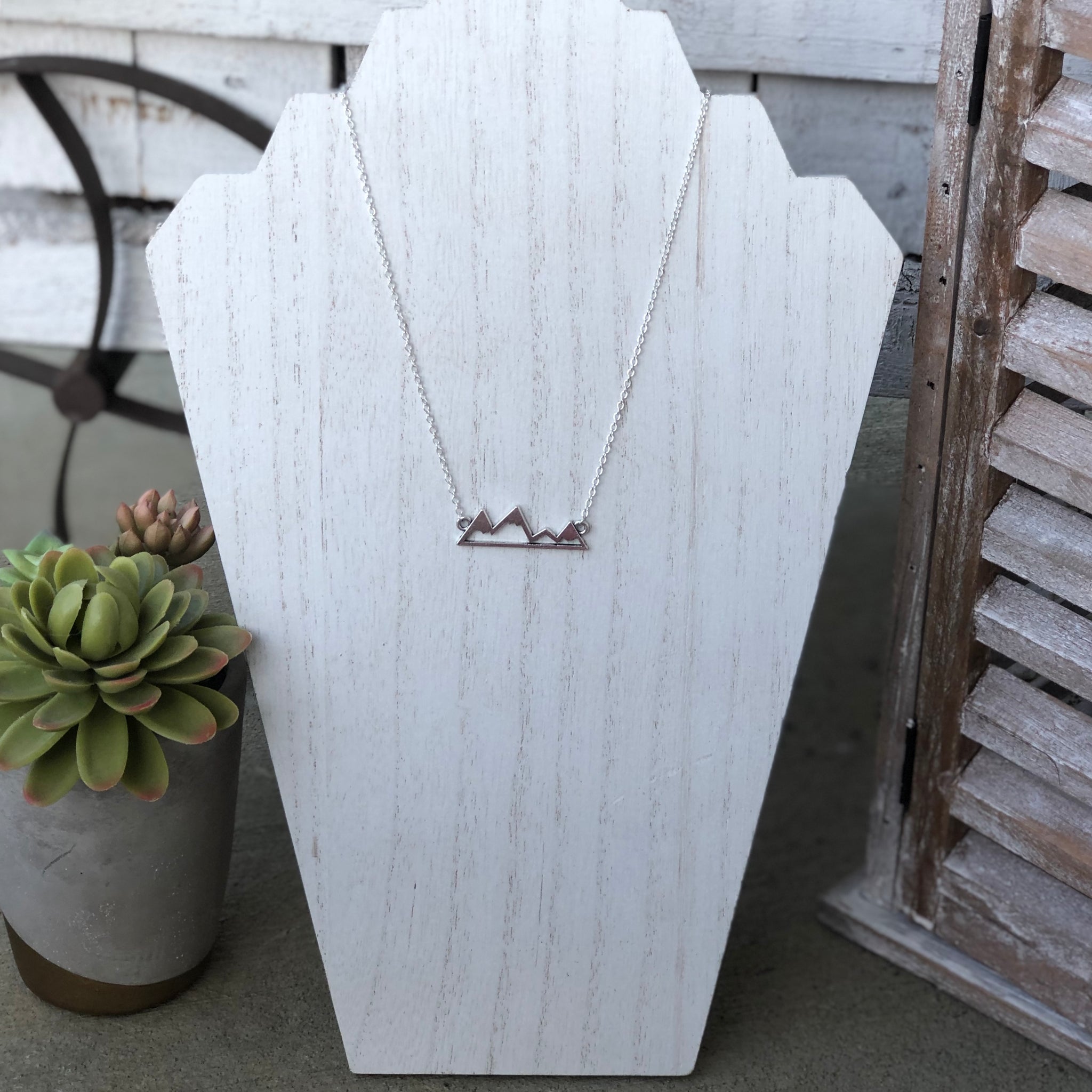 Abalone Inlay Necklace Mountain Wood | Naturaleza Organic Jewelry & Wood  Rings