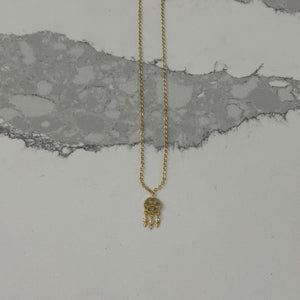 Gold Dream Catcher Necklace