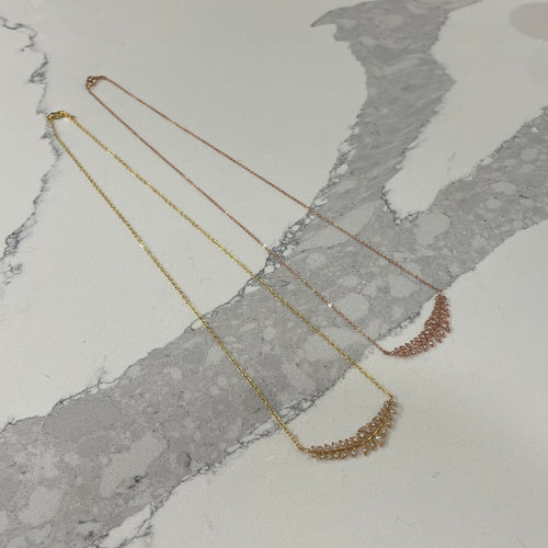 Crystal Leaf Necklace