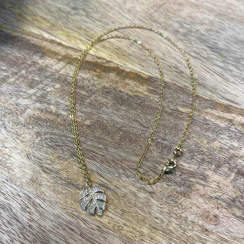 Palm Leaf Necklace