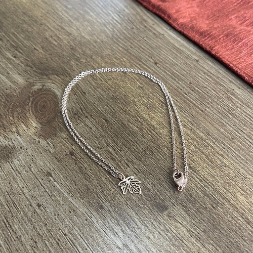 Rose Gold Leaf Necklace