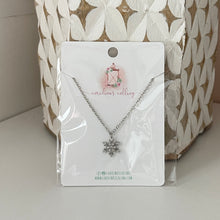 Load image into Gallery viewer, Silver Snowflake Necklace