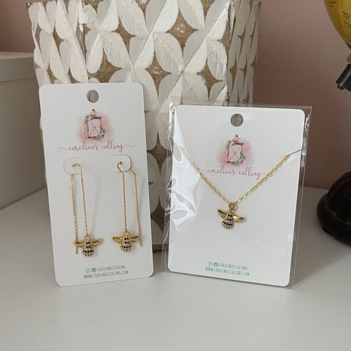 Honey Bee Threader Earrings