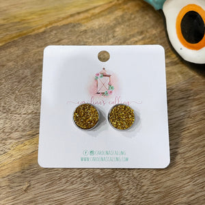 Autumn Glitter Druzy Studs
