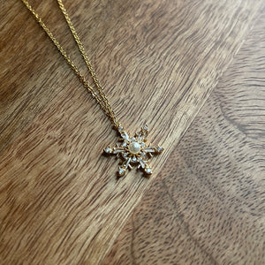 Pearl Snowflake Necklace