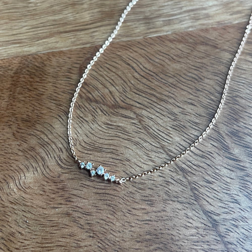 Rose Gold Crystal Necklace