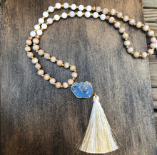 Load image into Gallery viewer, Ocean Beach Wood Tassel Necklace