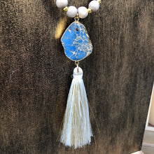 Load image into Gallery viewer, Ocean Beach Wood Tassel Necklace