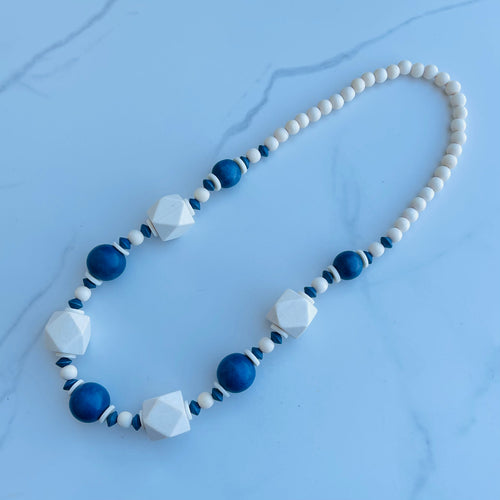 Blue Cube Necklace