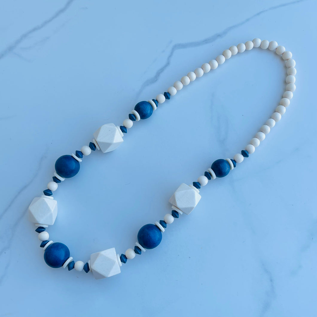 Blue Cube Necklace