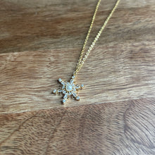 Load image into Gallery viewer, Pearl Snowflake Necklace