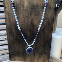 Load image into Gallery viewer, Purple Solar Agate Necklace
