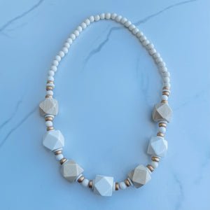 White Cube Necklace