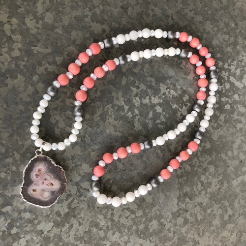 Summer Sun Druzy Necklace