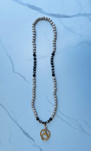 Hello Fall Tibetan Beaded Lanyard